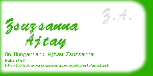 zsuzsanna ajtay business card